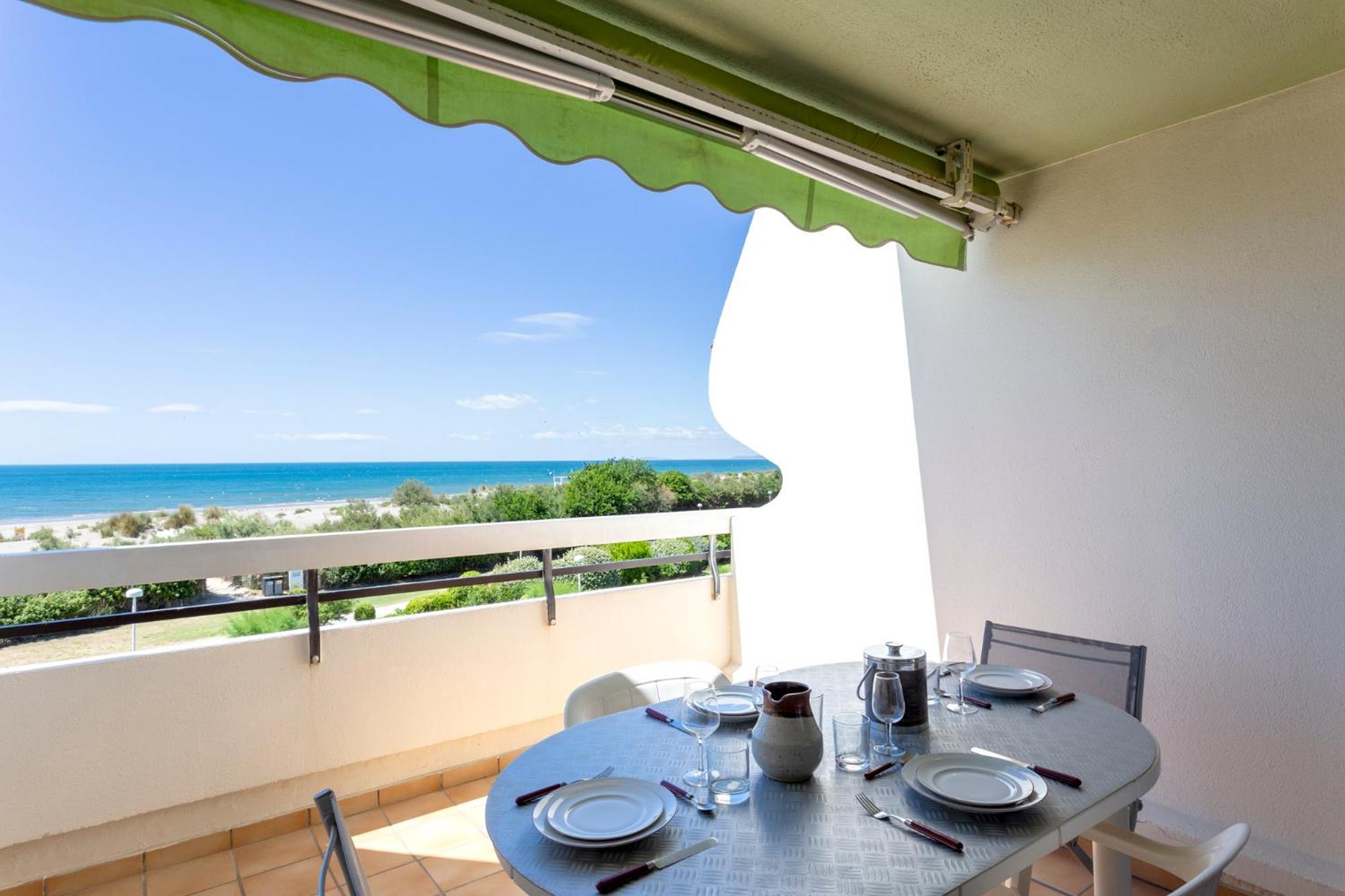Chez Fabienne - Superbe Appartement Avec Vue Sur La Mer Et Parking La Grande-Motte Exterior foto