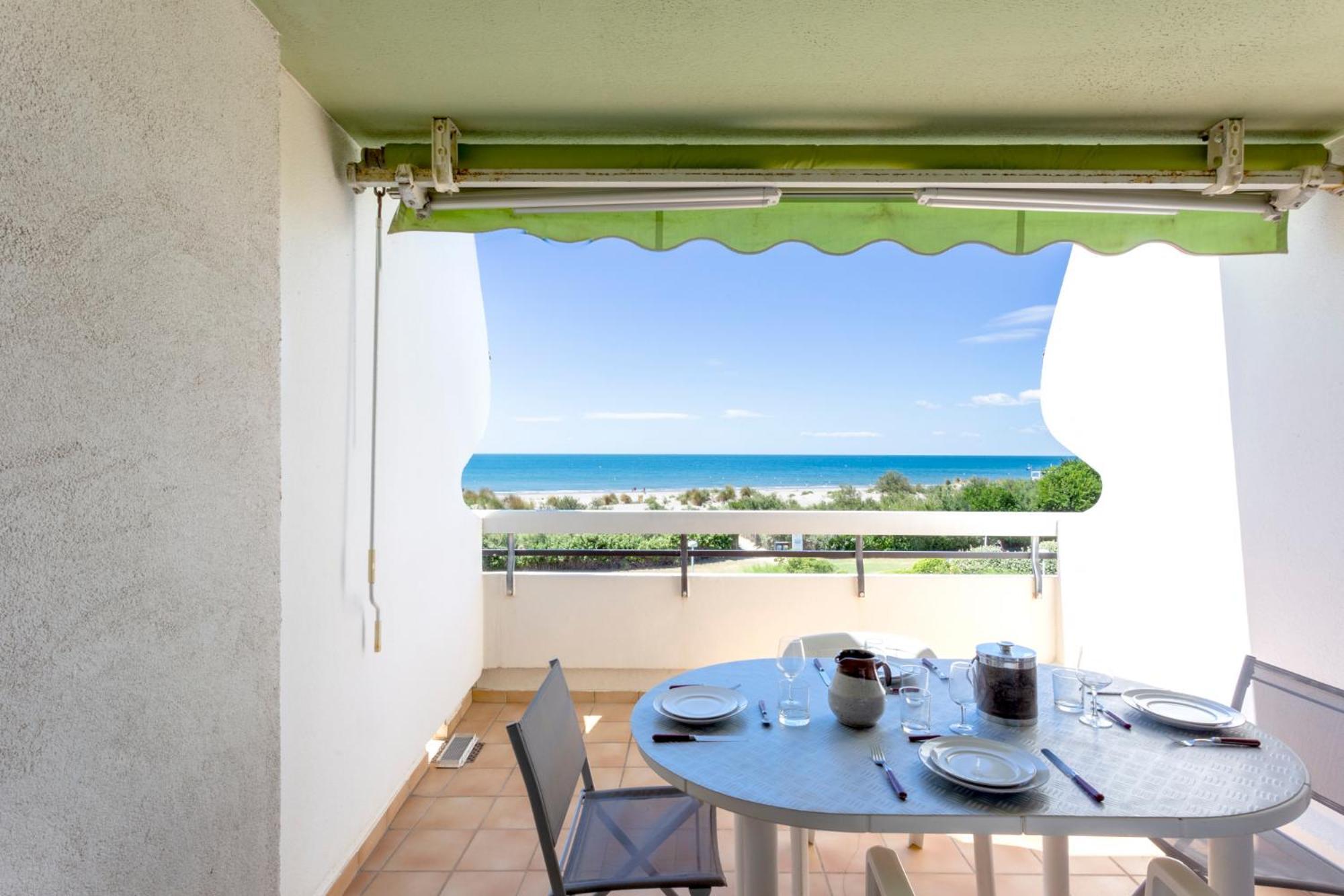 Chez Fabienne - Superbe Appartement Avec Vue Sur La Mer Et Parking La Grande-Motte Exterior foto